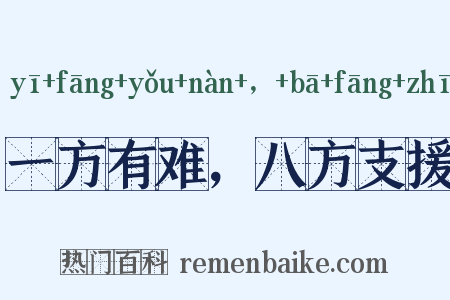 一方有难，八方支援是什么意思的图片
